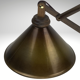 Midcentury wood and brass scissor wall lamp, Dutch 1960s