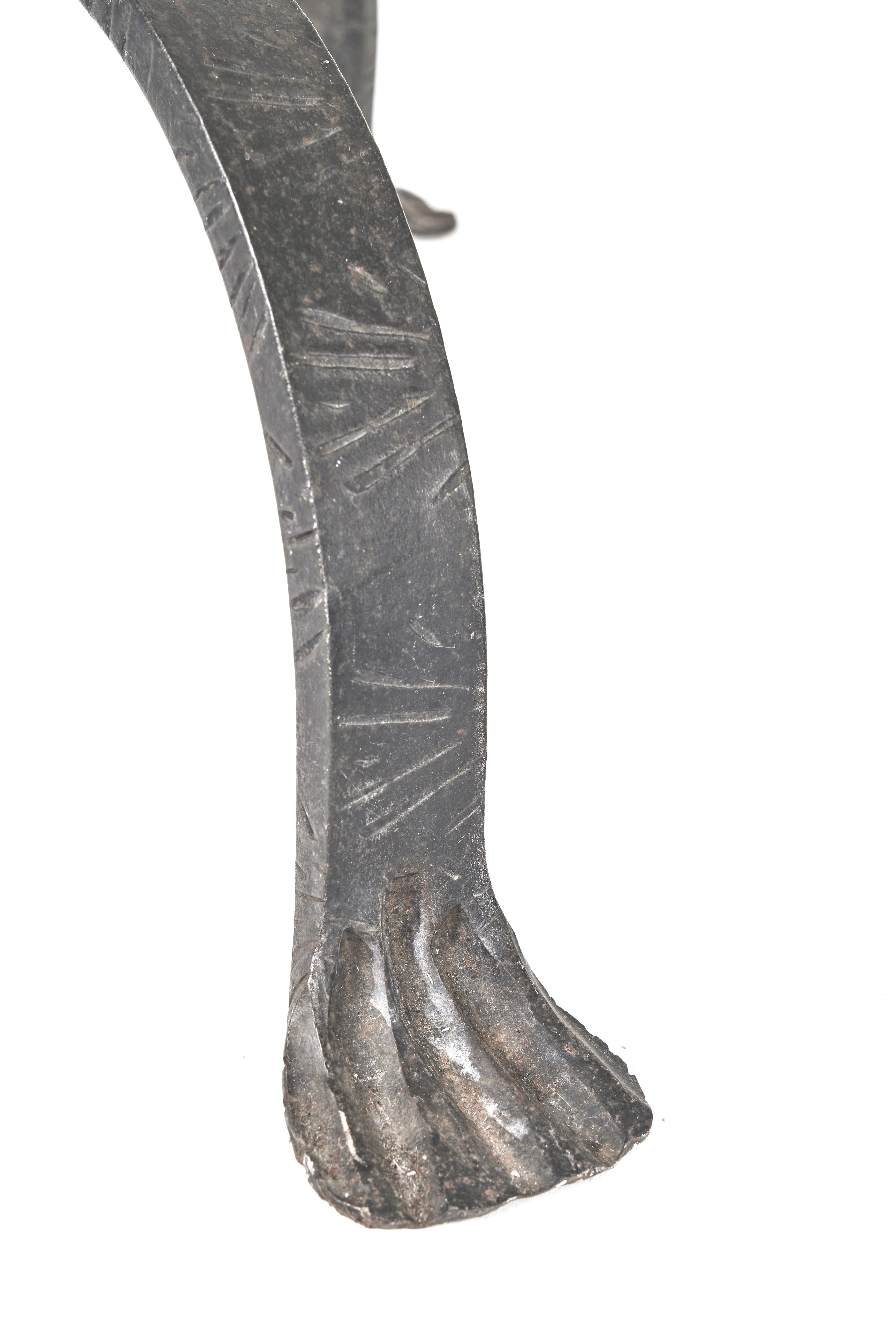 Wrought iron floor lamp 1950s.