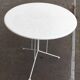 Mid-century minimalist German metal garden table attributed to Mauser Werke Waldeck, 1960s.