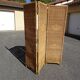 Vintage rattan and bamboo basketry screen