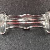 Set of 6 molded glass knife holders (knife rests)