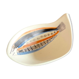 Coupe "au poisson" en faïence par roger capron vallauris