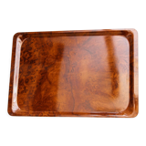 Wood imitation serving tray