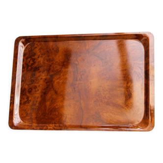 Wood imitation serving tray