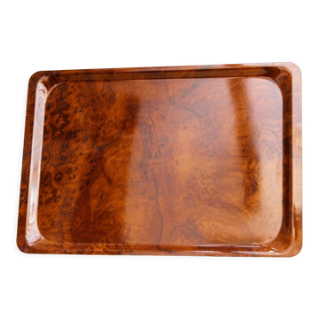 Wood imitation serving tray