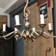 Lustre laiton, 10 feux