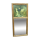 19th-century trumeau with mirror and music lesson canvas.