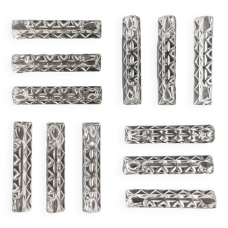 Set of 12 glass knife holders