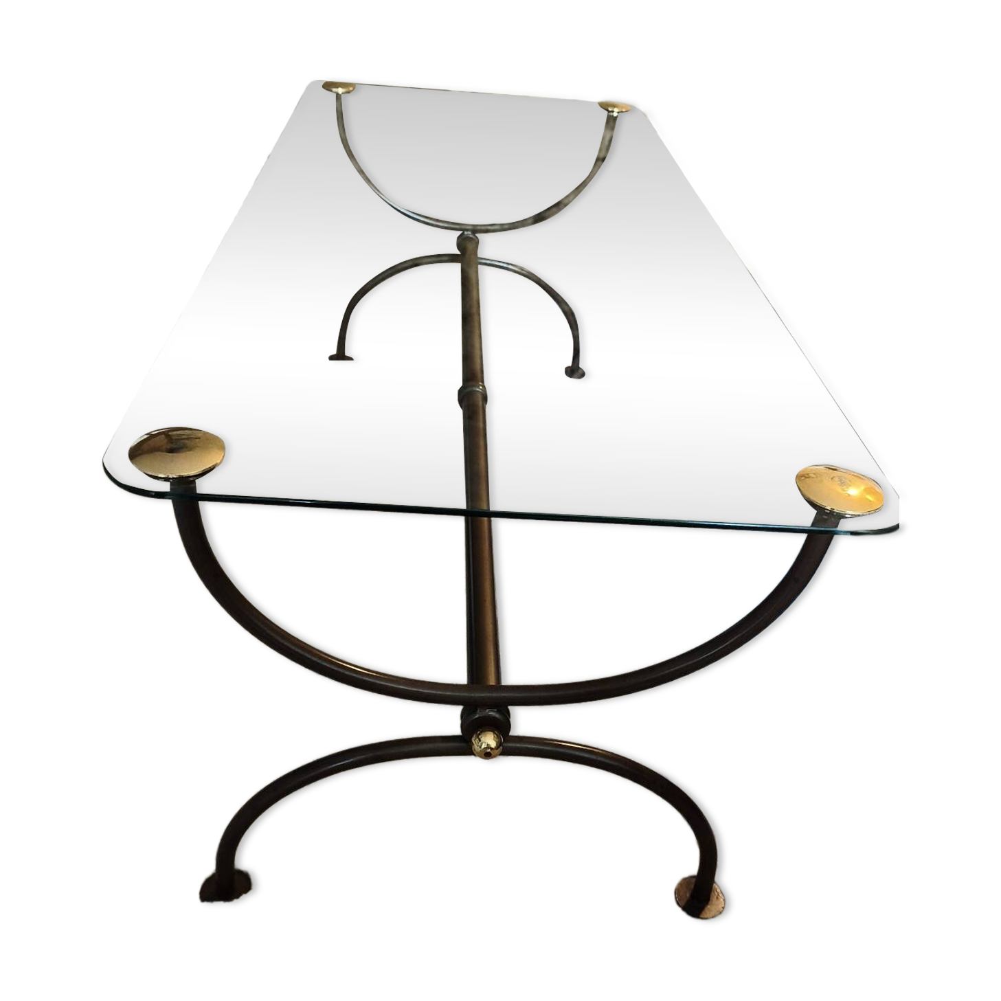 Vintage coffee table from the 70s – Hollywood Regency style
