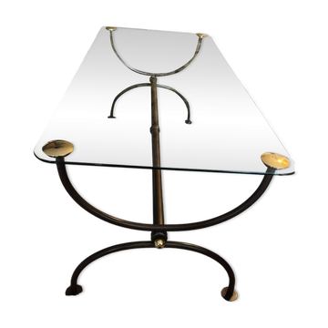 Vintage coffee table from the 70s – Hollywood Regency style
