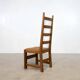 Set of six high back French dining chairs