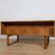 Mid-Century Teak Freestanding Desk by Torben Valeur & Henning Jensen for Dy