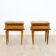 Art Deco bedside tables with marble tops, 1930s, set of 2