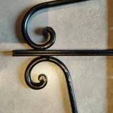 Retro wrought iron bracket set of 2