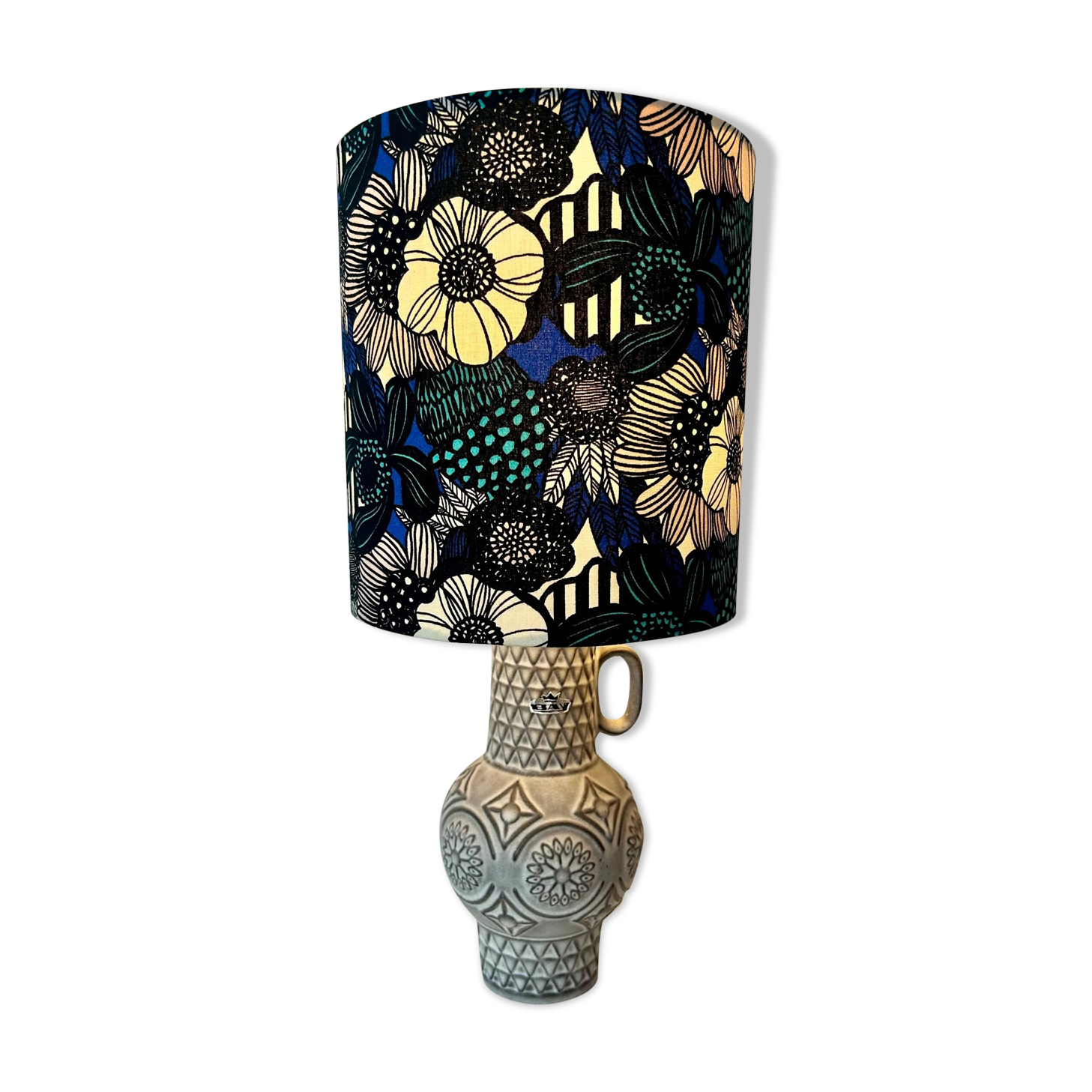 Petite lampe sans fil upcyclée à partir d'un vase vintage Bodo Mans