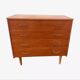 Vintage light oak chest of drawers