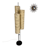 Ancien lampadaire des années 70 design Lemag vintage chromé 