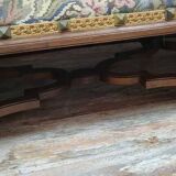 Louis XIII style walnut chateau bench circa 1850