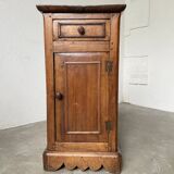 Rustic oak bedside table 1900