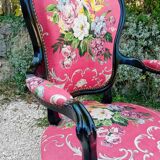 Pair of transition style armchairs