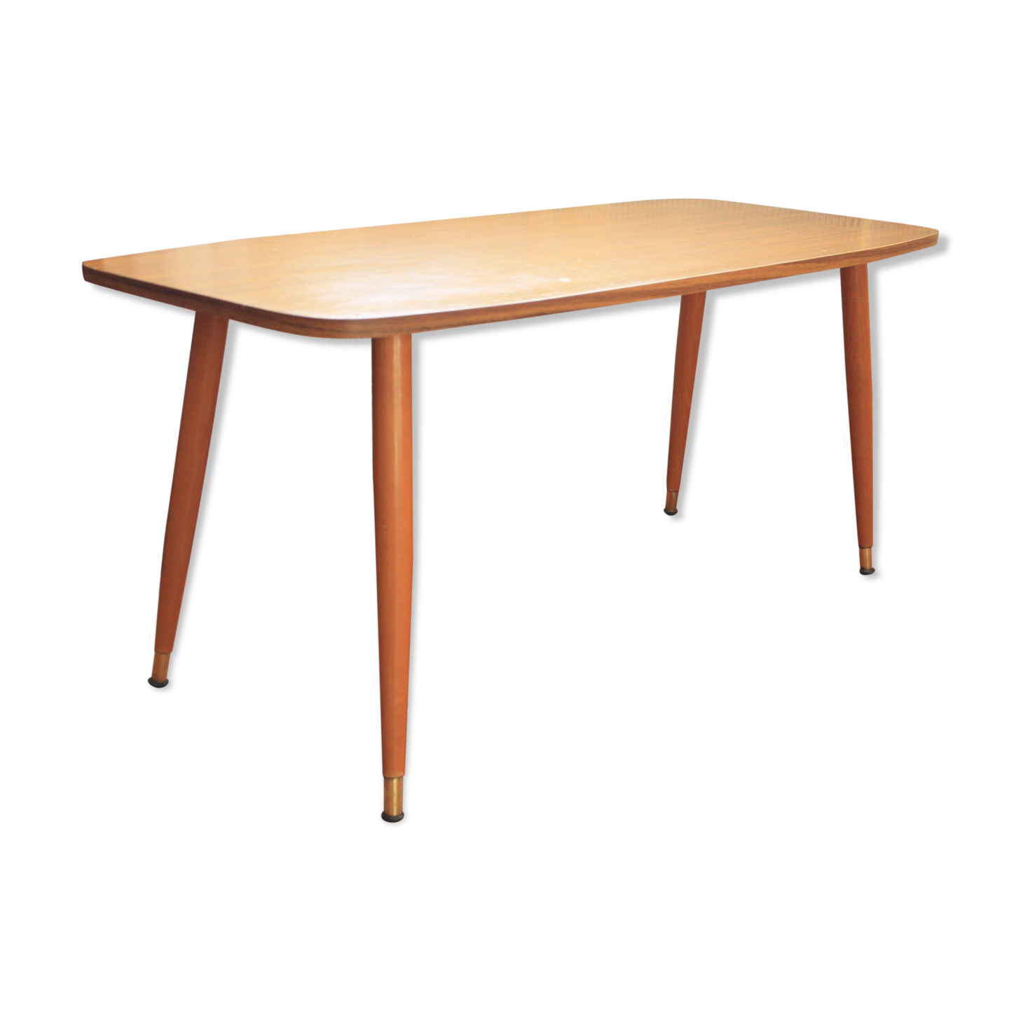 Coffee table wood compass feet