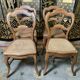 Suite de 4 chaises Louis Philippe en cannage