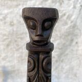 Paire de chenets Art déco en fonte