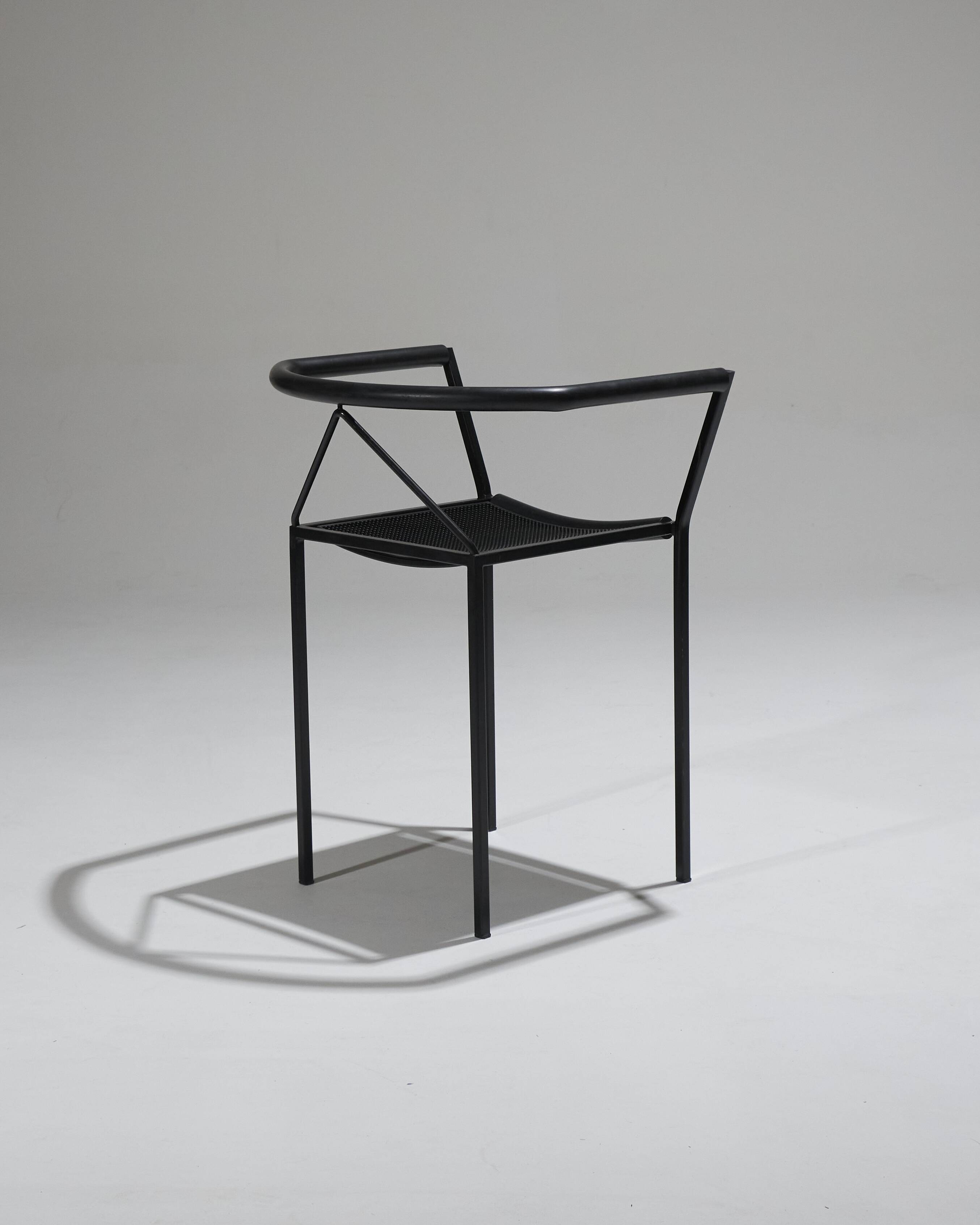 Pair of poltroncina chairs, zeus, maurizio peregalli, 1980s