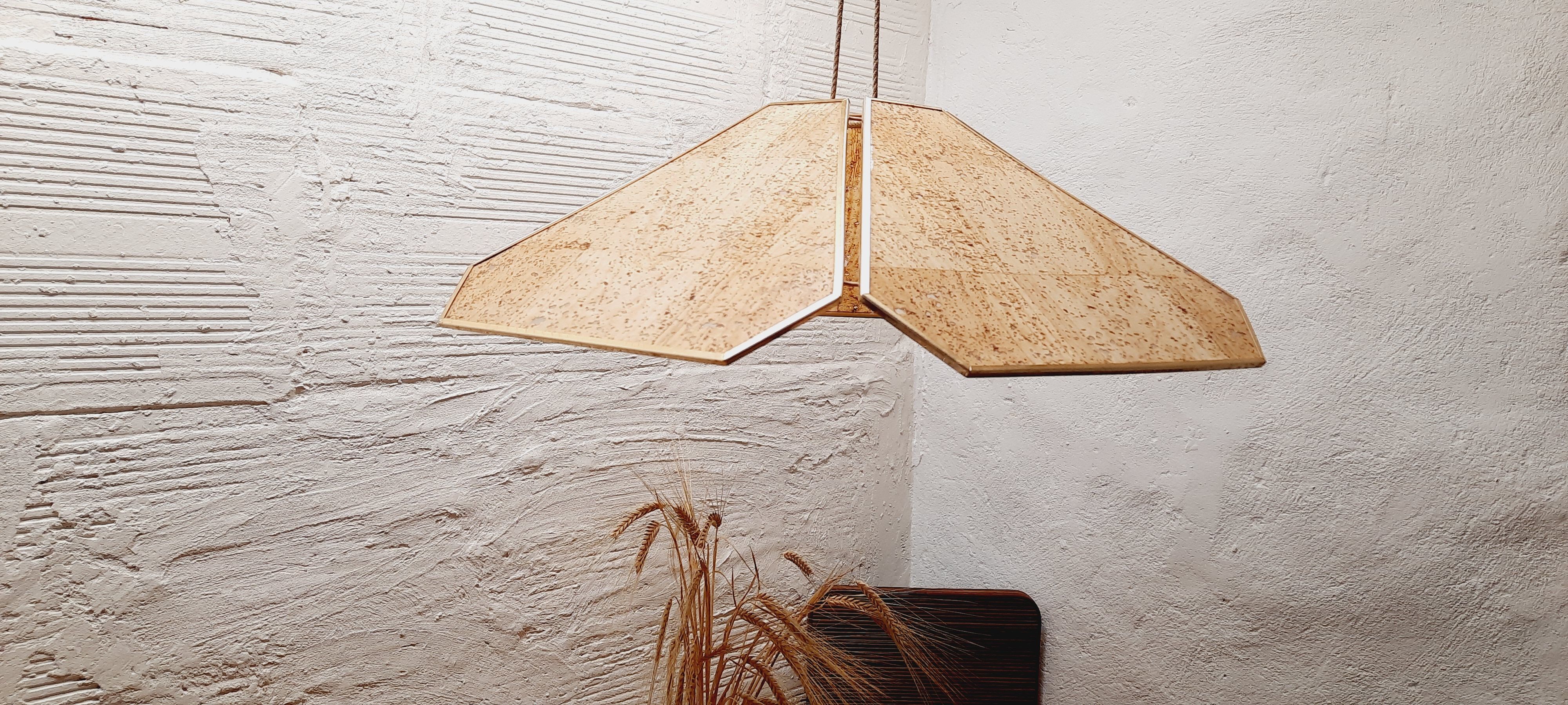 Lampshade flower suspension