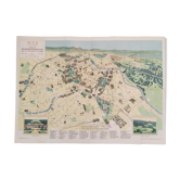 Carte vue du ciel de la ville de Vienne