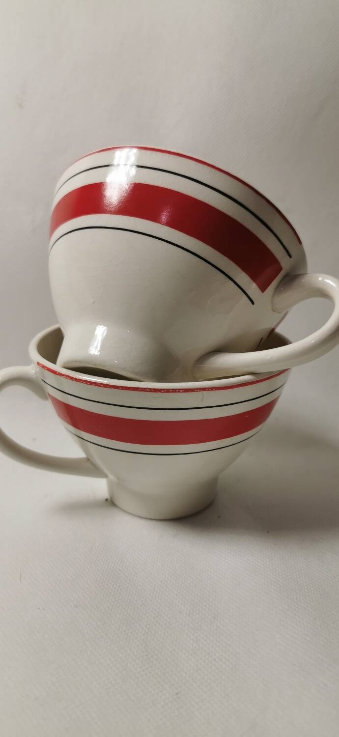 5 cups, Breizh vintage bowls, very good condition