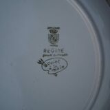 9 Sarreguemines plates, Régine model (Rare)