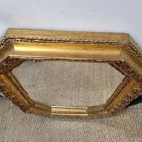 Golden wooden mirror 85X62cm
