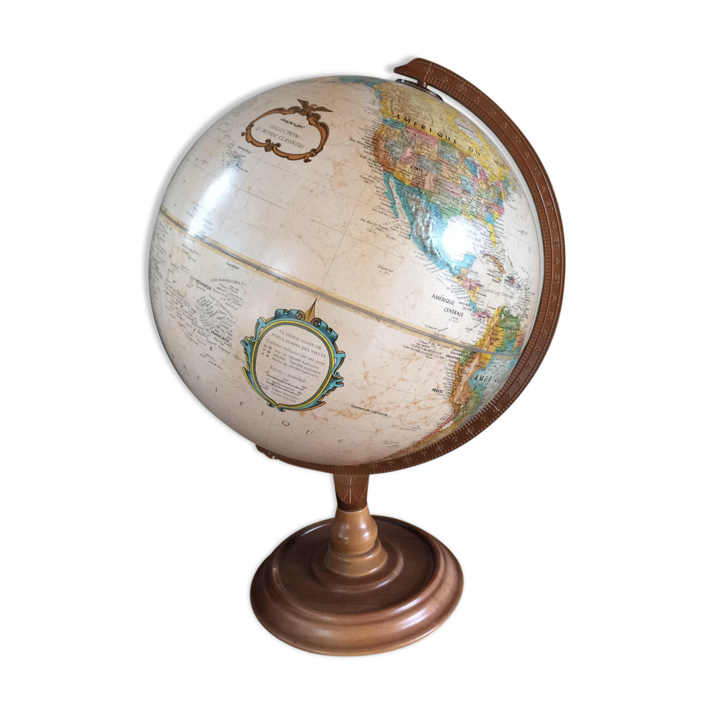 Replogle embossed globe