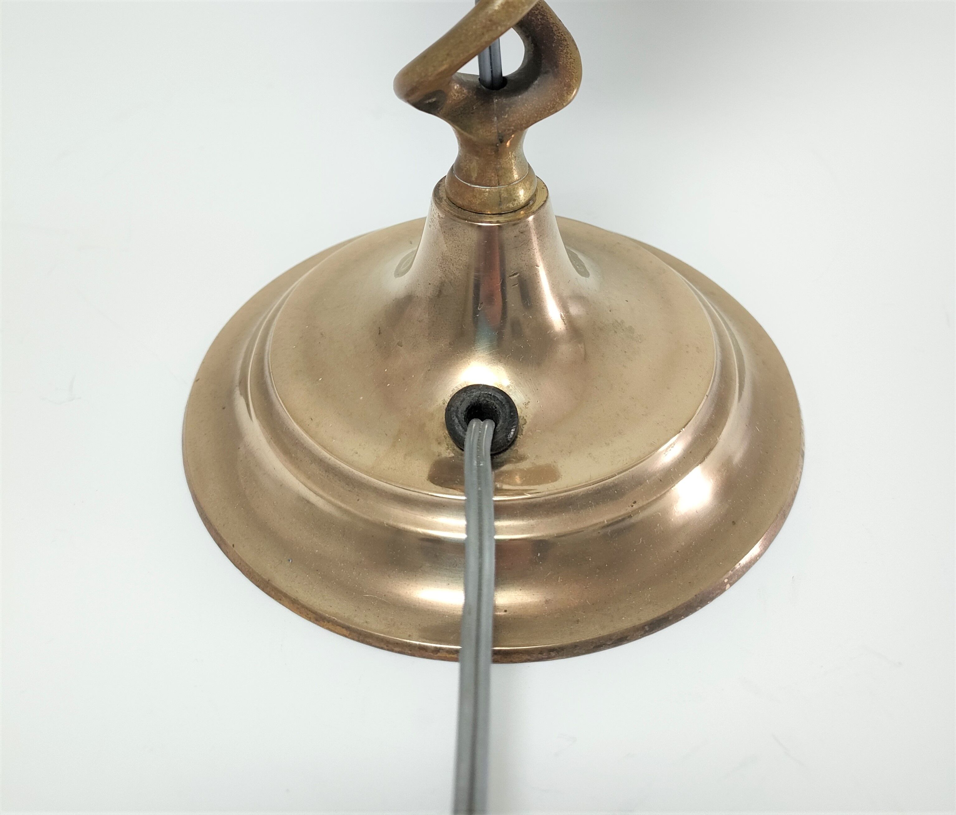 Lampe lanterne laiton et verre début XXème