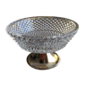 crystal and silver metal display cup