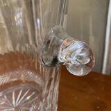 Saint Louis crystal champagne bucket with thistle thistle decor with rim