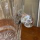 Saint Louis crystal champagne bucket with thistle thistle decor with rim