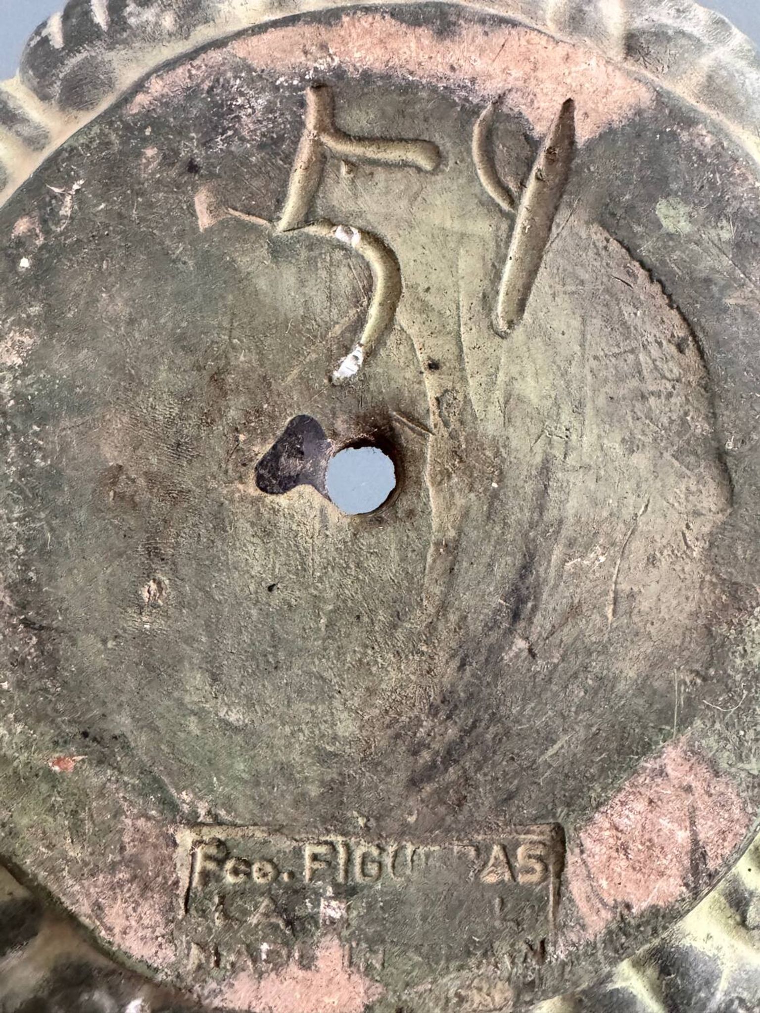 Cache-pot en terre cuite Francesco Figueras 50’s