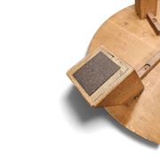 Brutalist oak coffee table / heavy weight 75 kg / 1960s