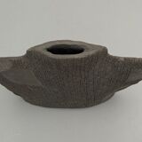 Earth vase by clement fond noir 1980