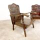 Paire de fauteuils en bois de teck sculpté Indonésie