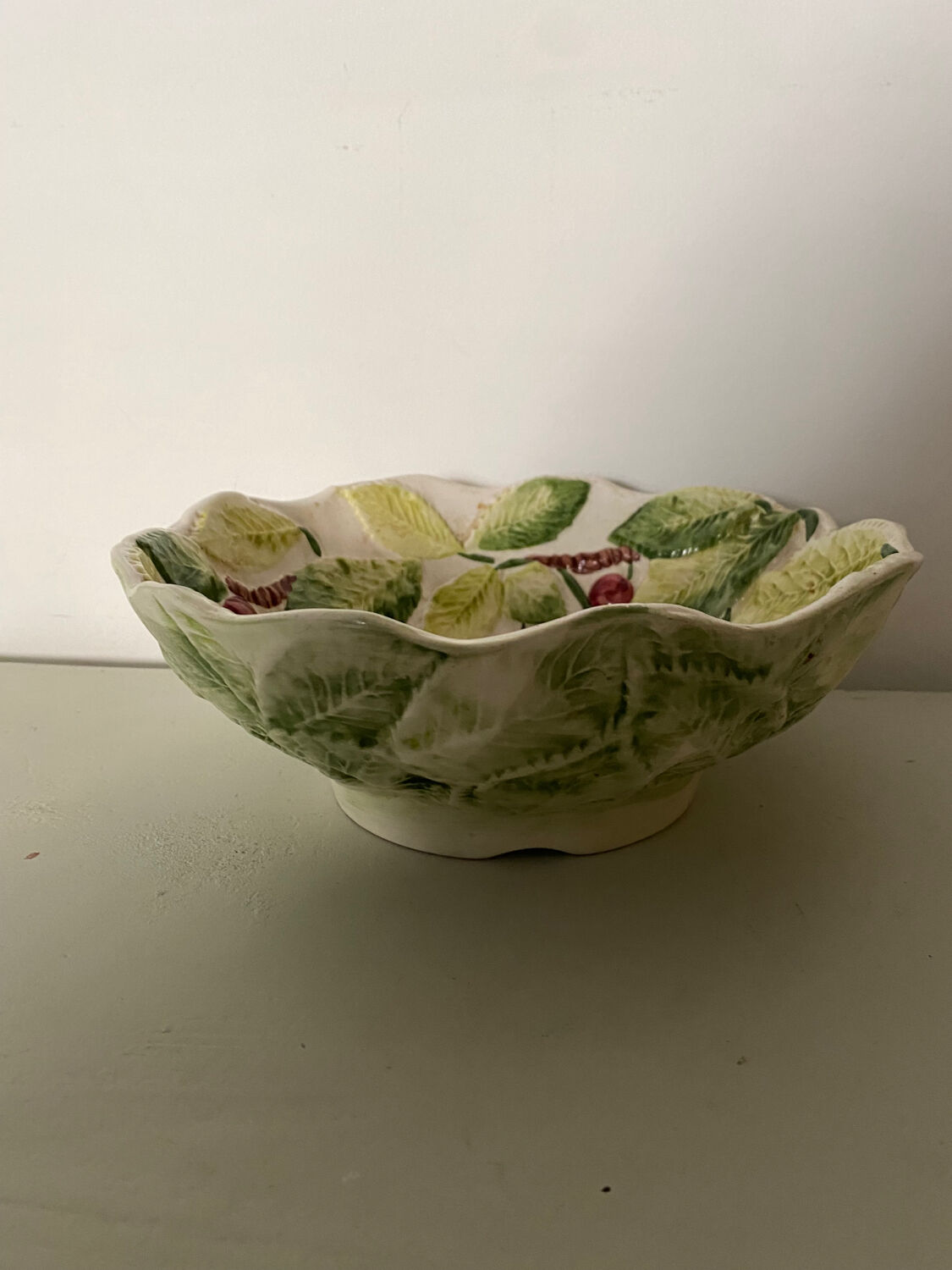 Cherry slurry salad bowl