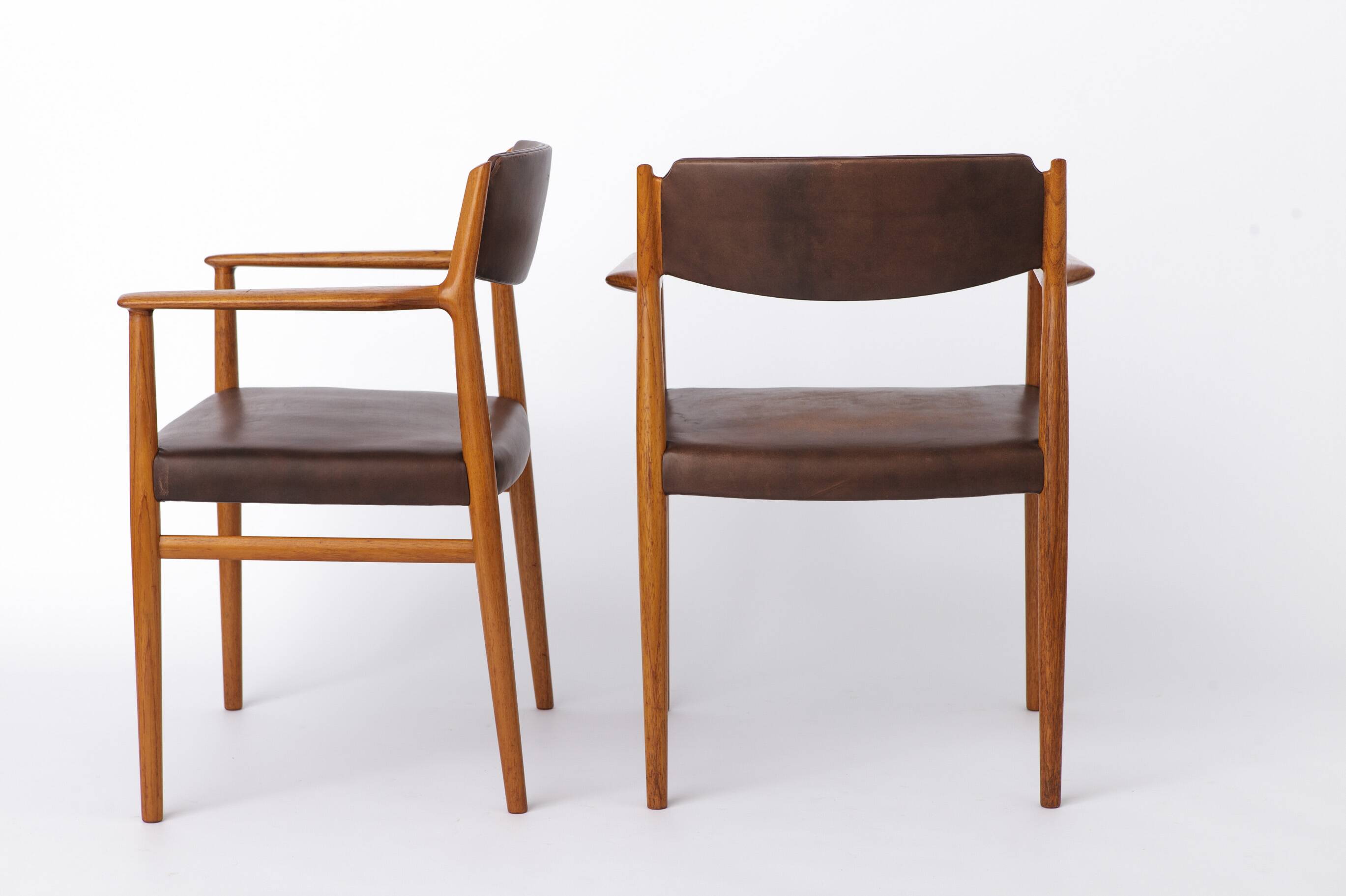 Pair of Arne Vodder Model 418 Armchairs, 1960s Danish Mid Century Teak