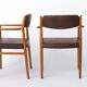Pair of Arne Vodder Model 418 Armchairs, 1960s Danish Mid Century Teak