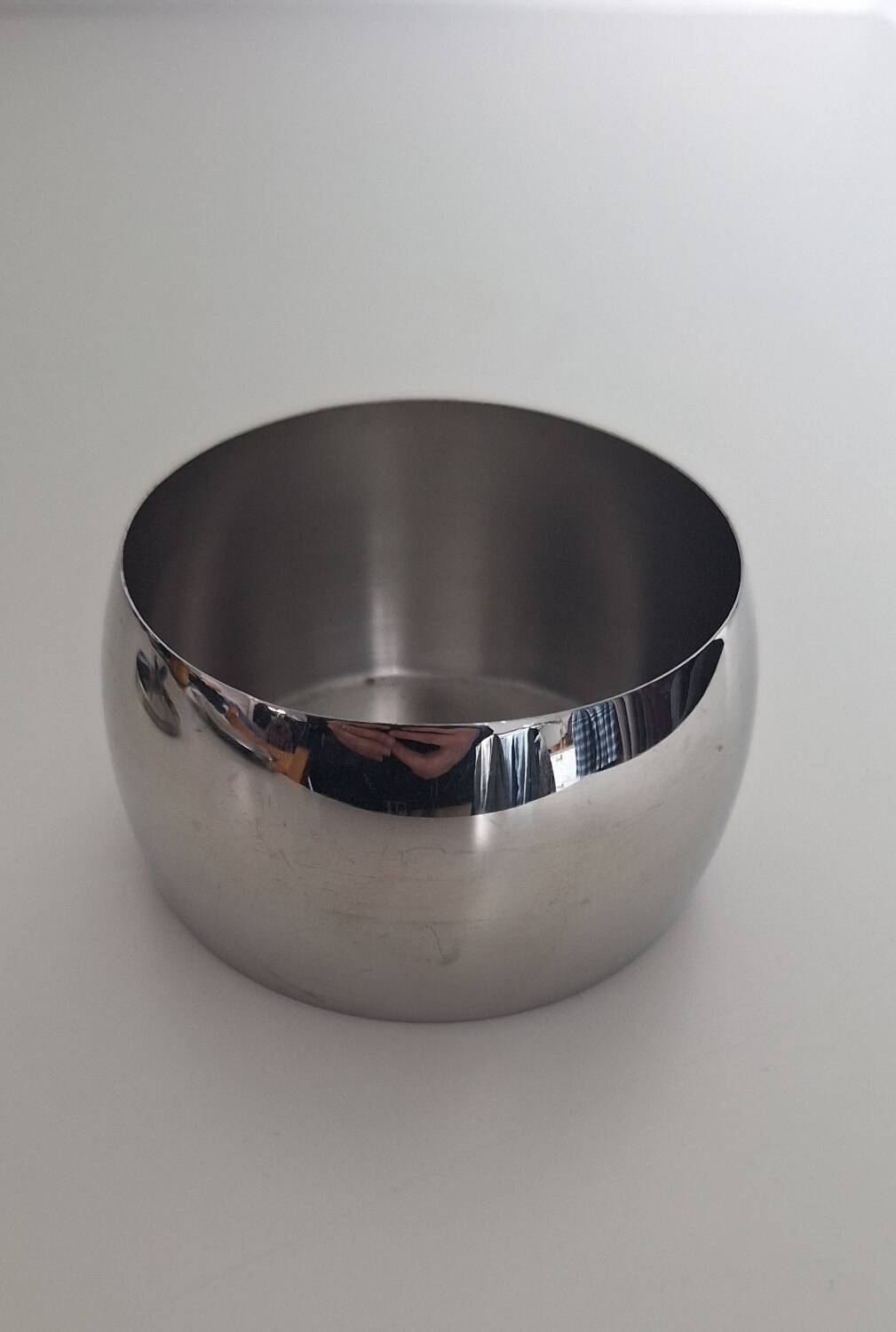 Stainless steel sugar bowl by Guy Degrenne