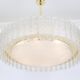 1 of 2 Stunning Murano Glass Tubes Ceiling Light by Doria, Germany, 1960s