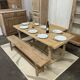 Solid oak farmhouse table