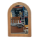 Vintage Large Pine Wooden Mirror, Sweden 1970's