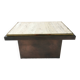 Belgo Chrome Travertine Coffee Table 1970s